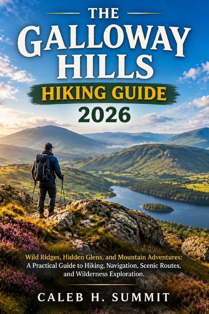 The Galloway Hills Hiking Guide 2026: Wild Ridges, Hidden Glens, and Mountain Adventures: A Practical Guide to Hiking, Navigation, Scenic Routes, and cover