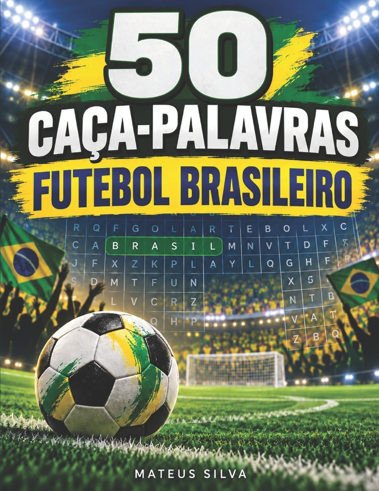 50 Caça-Palavras: Futebol Brasileiro cover