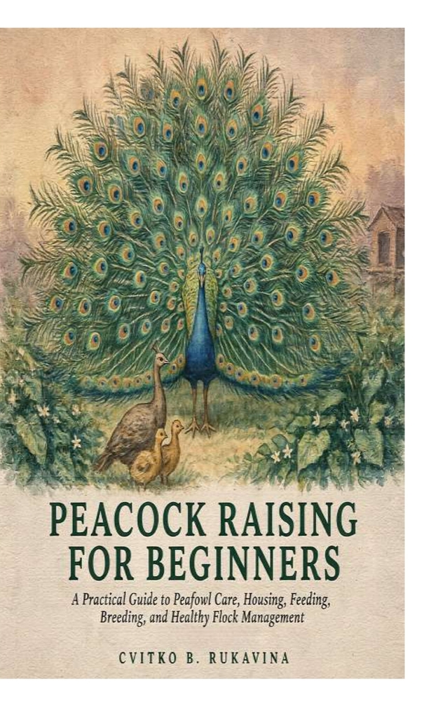 Peacock Raising for Beginners: A Practical Guide to Peafowl Care, Housing, Feeding, Breeding, and Healthy Flock Management cover