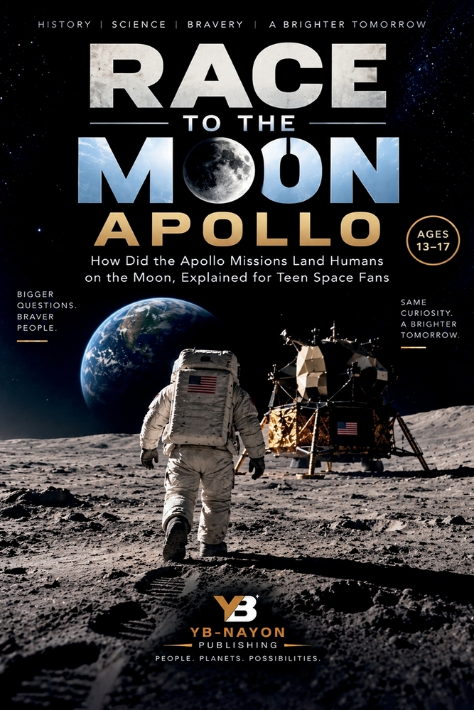 Race to the Moon: Apollo: How Did the Apollo Missions Land Humans on the Moon, Explained for Teen Space Fans cover