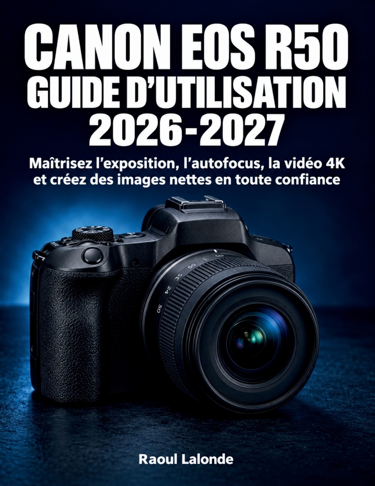 Canon EOS R50 Guide d'Utilisation 2026-2027: Maîtrisez l'exposition, l'autofocus, la vidéo 4K et créez des images nettes en toute confiance cover
