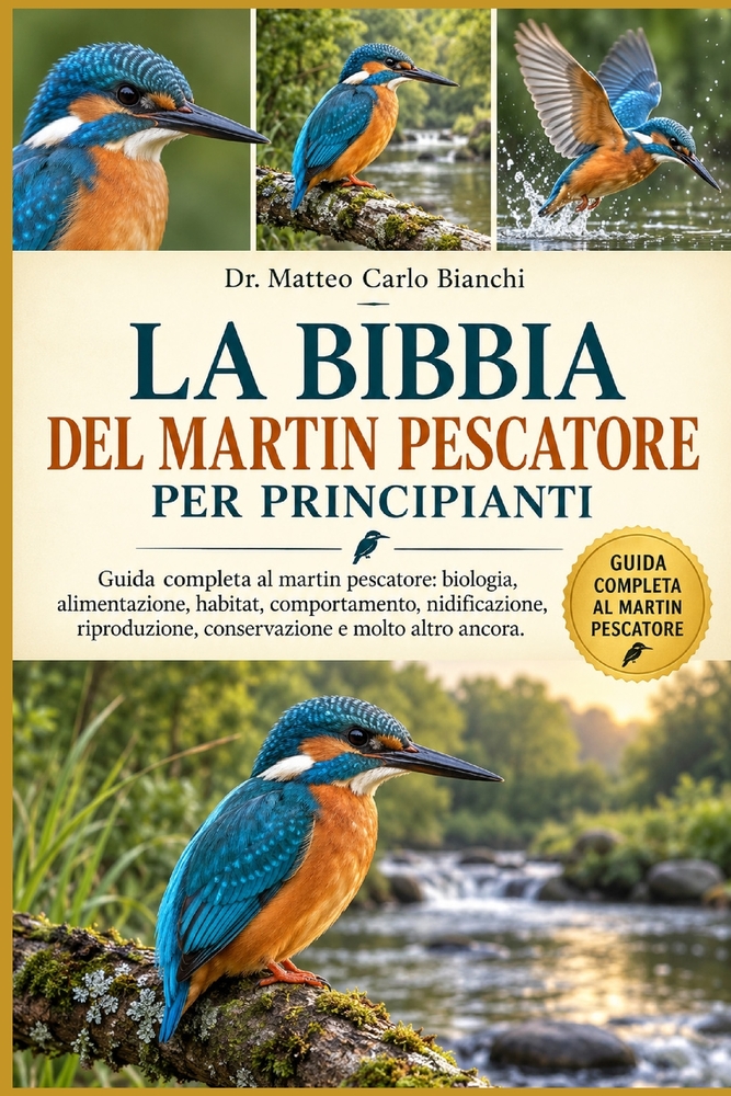 La Bibbia del Martin Pescatore Per Principianti: Guida completa al martin pescatore: biologia, alimentazione, habitat, comportamento, nidificazione, r cover