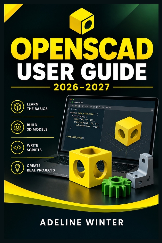 OpenSCAD User Guide: Parametric 3D Modeling from Scratch: Build Accurate Objects with Scripted Geometry, Reusable Modules, Customizer Controls, and Pr cover