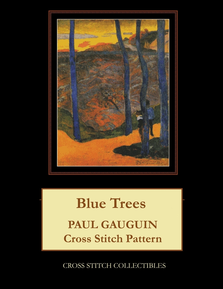 Blue Trees: Paul Gauguin Cross Stitch Pattern cover