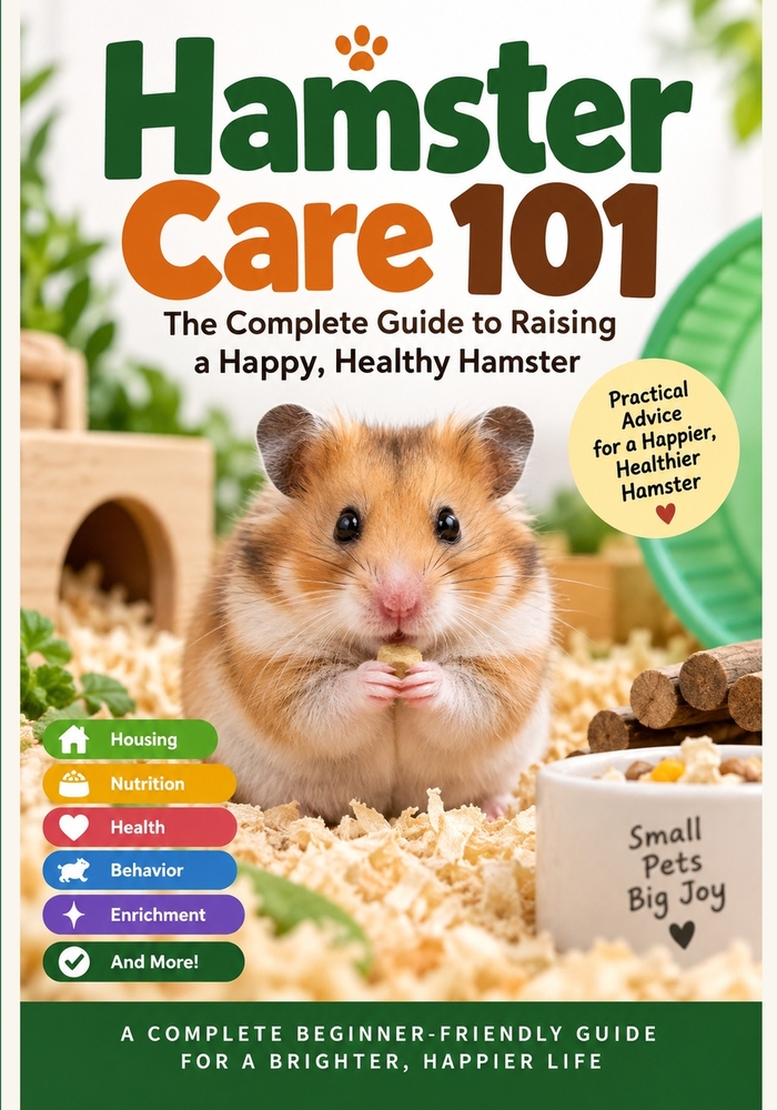 Hamster Care 101: The Complete Guide to Raising a Happy, Healthy Hamster cover