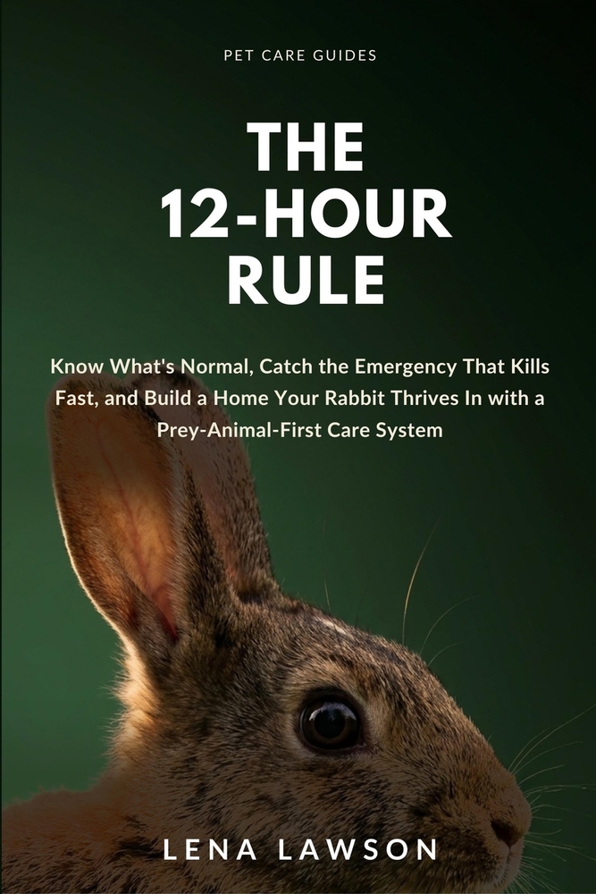 The 12-Hour Rule: Know What's Normal, Catch the Emergency That Kills Fast, and Build a Home Your Rabbit Thrives In with a Prey-Animal-First Care Syste cover