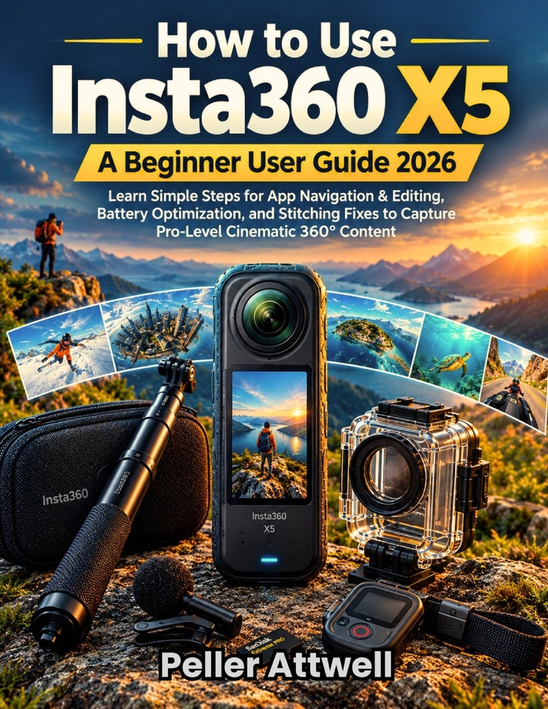 How to Use Insta360 X5: A Beginner User Guide 2026: Learn Simple Steps for App Navigation & Editing, Battery Optimization and Stitching Fixes to Captu cover
