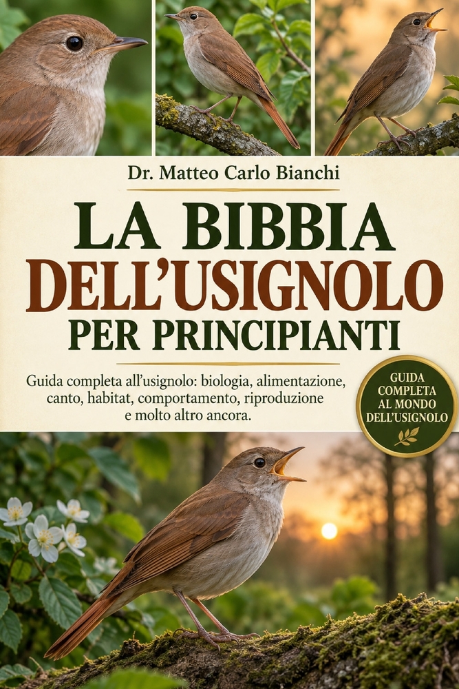 La Bibbia Dell'usignolo Per Principianti: Guida completa all'usignolo: biologia, alimentazione, canto, habitat, comportamento, riproduzione e molto al cover