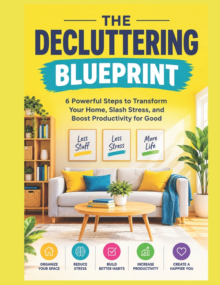 The Decluttering Blueprint: 6 Powerful Steps to Transform Your Home, Slash Stress, and Boost Productivity for Good cover