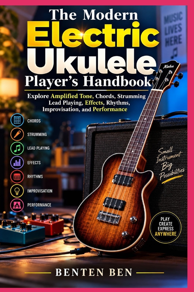 The Modern Electric Ukulele Player's Handbook: Explore Amplified Tone, Chords, Strumming, Lead Playing, Effects, Rhythms, Improvisation, and Performan cover