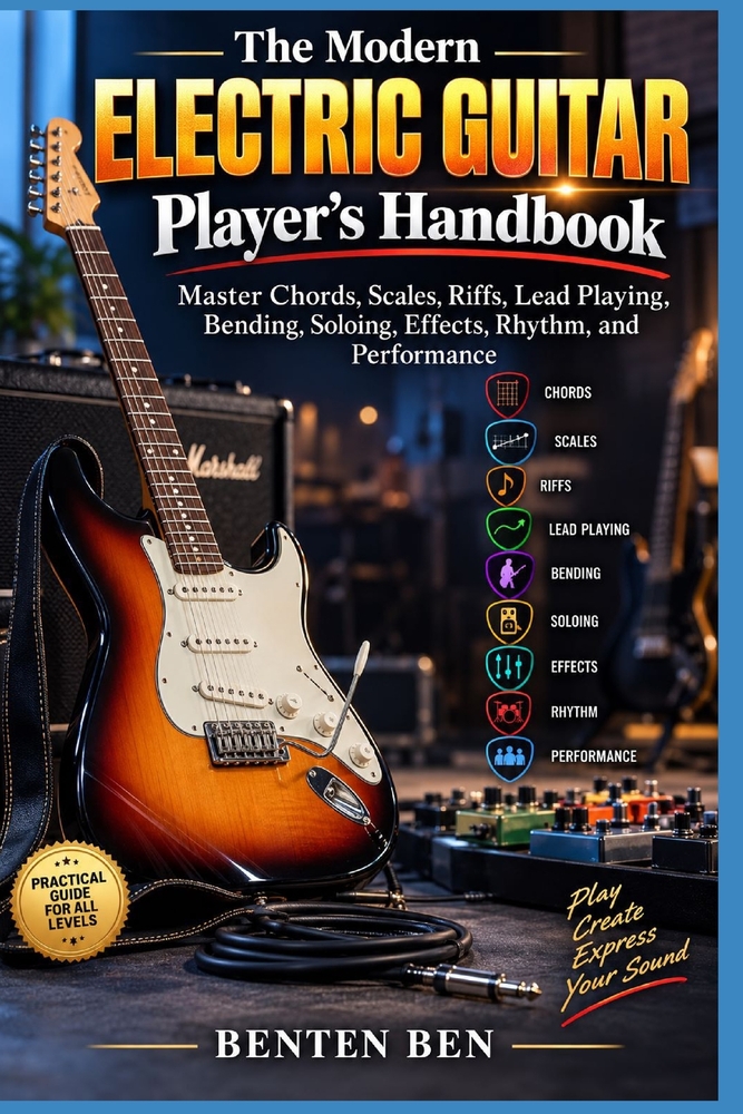 The Modern Electric Guitar Player's Handbook: Master Chords, Scales, Riffs, Lead Playing, Bending, Soloing, Effects, Rhythm, and Performance cover