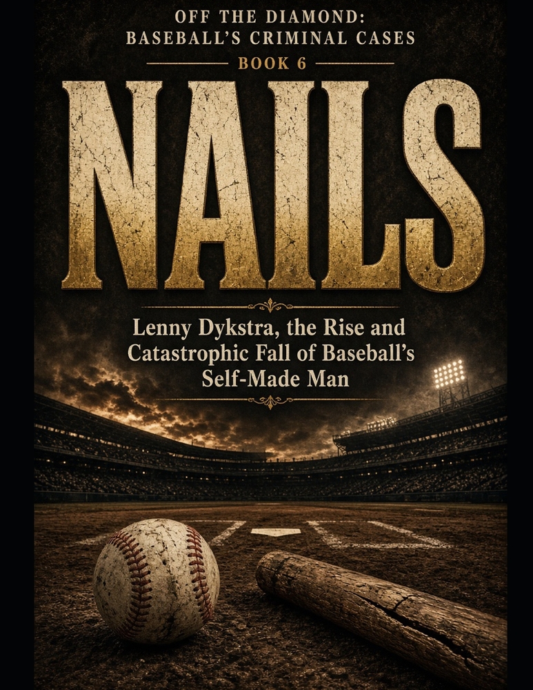 Nails: Lenny Dykstra, the Rise and Catastrophic Fall of Baseball's Self-Made Man Series Name: Off the Diamond: Baseball's Criminal Cases Series Number cover