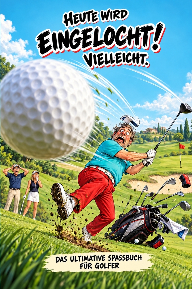 Heute wird eingelocht! Vielleicht.: Das ultimative Spaßbuch für Golfer, dass perfekte Geschenk für jeden Golfer! cover