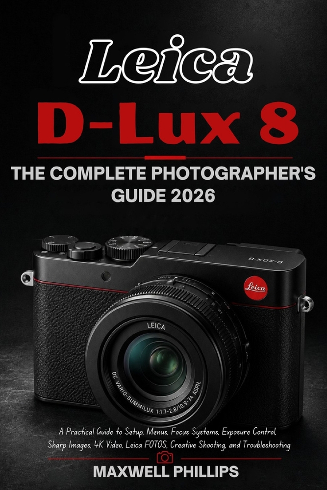 Leica D-Lux 8: THE COMPLETE PHOTOGRAPHER'S GUIDE 2026: A Practical Guide to Setup, Menus, Focus Systems, Exposure Control, Sharp Images, 4K Video, Lei cover