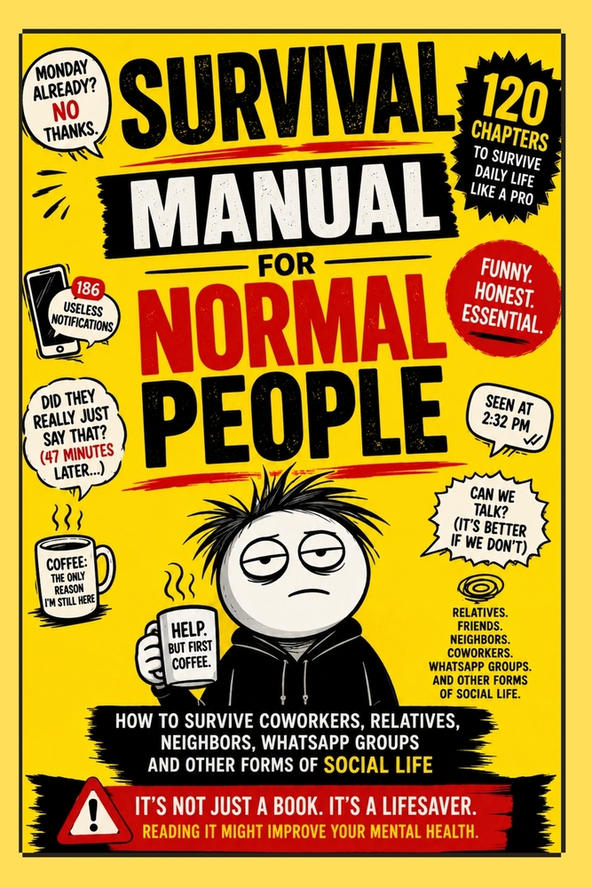 Survival Manual for Normal People: How to Survive Coworkers, Relatives, Neighbors, WhatsApp Groups, and Other Forms of Social Life cover