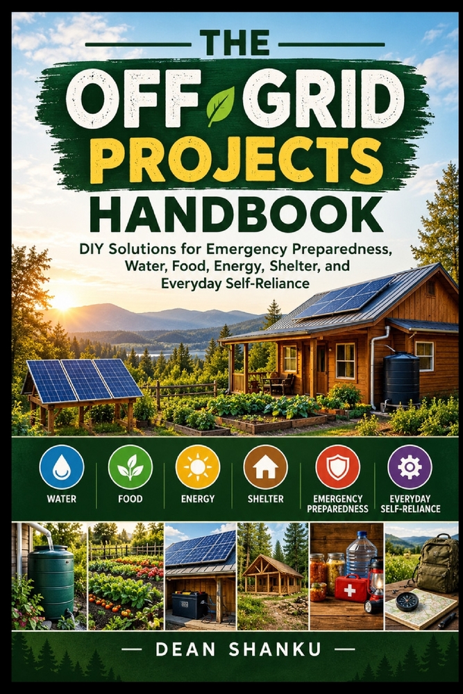 The Off-Grid Projects Handbook: DIY Solutions for Emergency Preparedness, Water, Food, Energy, Shelter, and Everyday Self-Reliance cover