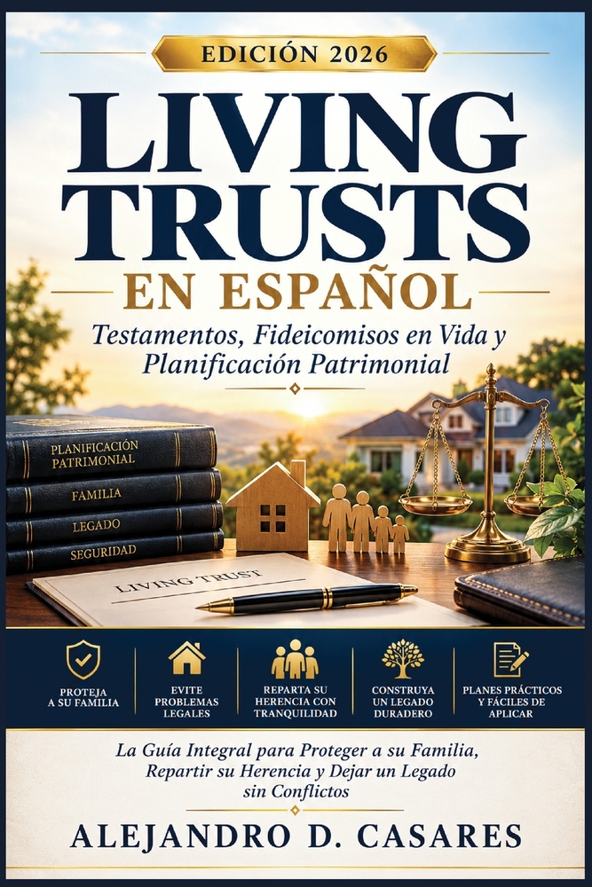 Living Trusts En Español: La Guía Integral para Coordinar su Testamento y su Living Trust, Proteger a Familias Mezcladas, Planificar para la Incapacid cover