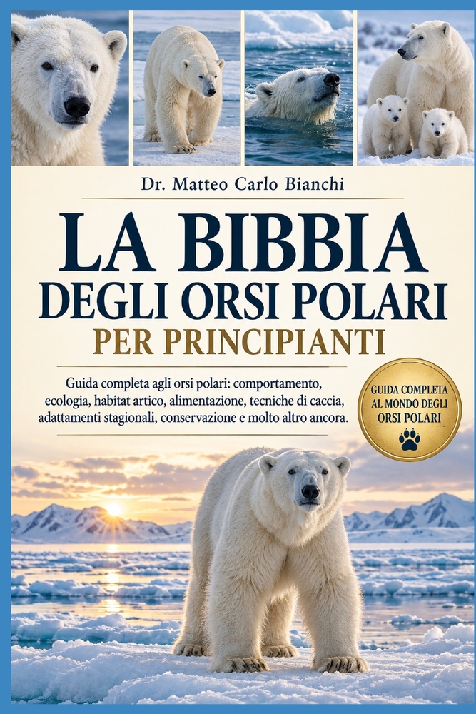La Bibbia Degli Orsi Polari Per Principianti: Guida completa agli orsi polari: comportamento, ecologia, habitat artico, alimentazione, tecniche di cac cover