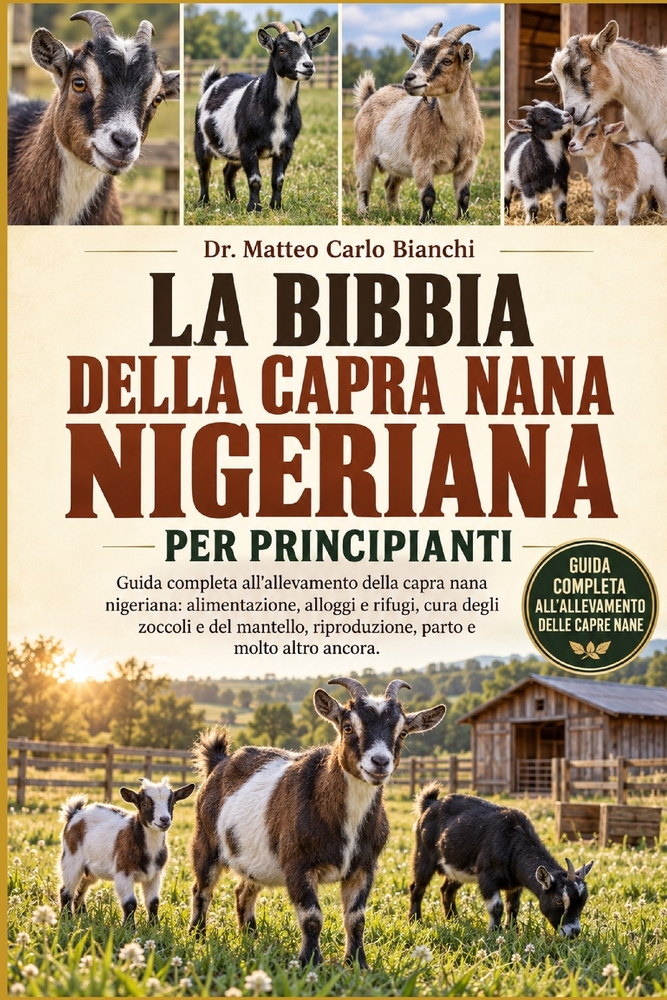 La Bibbia Della Capra Nana Nigeriana Per Principianti: Guida completa all'allevamento della capra nana nigeriana: alimentazione, alloggi e rifugi, cur cover