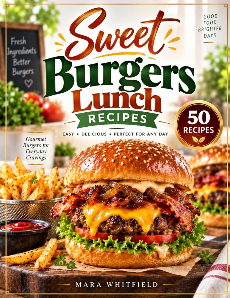 Sweet Burgers Lunch Recipes: Bold and Juicy Burgers for Easy Everyday Lunches cover