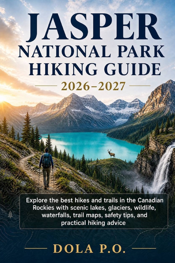 Jasper National Park Hiking Guide 2026-2027: Explore the Best Hikes and Trails in the Canadian Rockies with Scenic Lakes, Glaciers, Waterfalls, Wildli cover