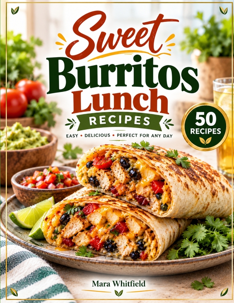 Sweet Burritos Lunch Recipes: Bold and Flavor-Packed Burritos for Easy Everyday Lunches cover