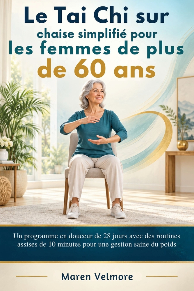 Le Tai Chi sur chaise simplifié pour les femmes de plus de 60 ans: Un programme en douceur de 28 jours avec des routines assises de 10 minutes pour un cover