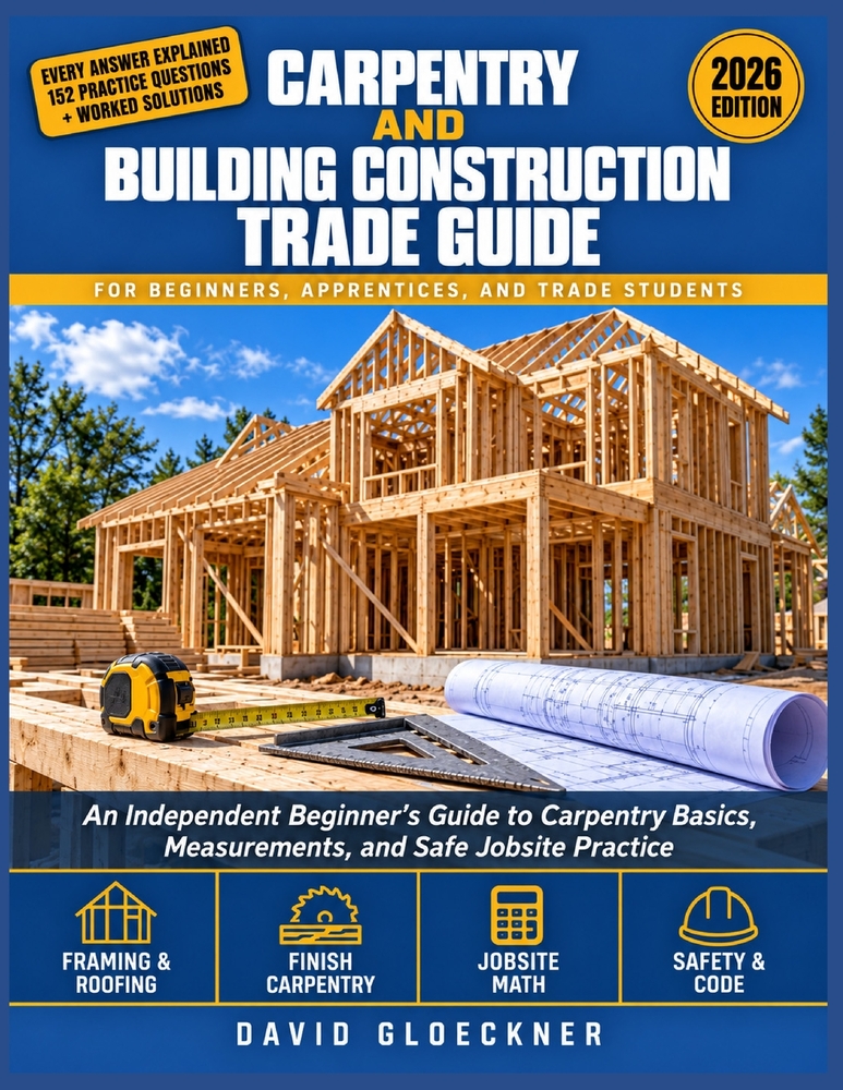 Carpentry and Building Construction Trade Guide: An Independent Beginner's Guide to Carpentry Basics, Measurements, and Safe Jobsite Practice cover