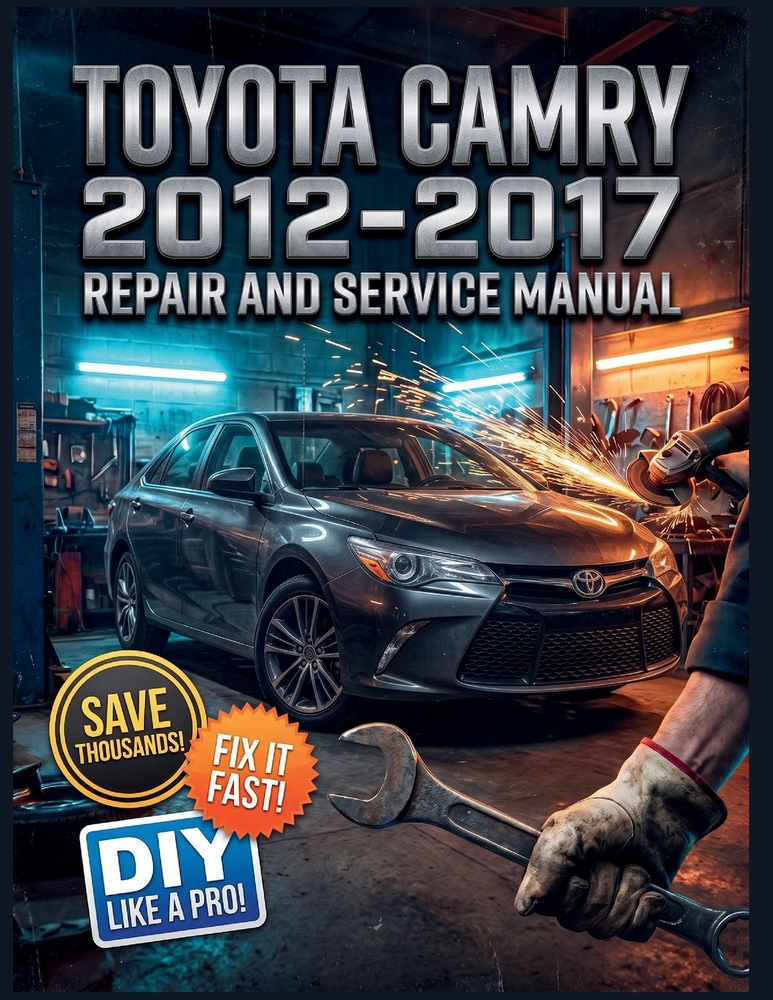 Toyota Camry 2012-2017 Repair and Service Manual: The Complete Illustrated Step-by-Step Guide to Dealership-Level Diagnostics, Routine Maintenance, an cover