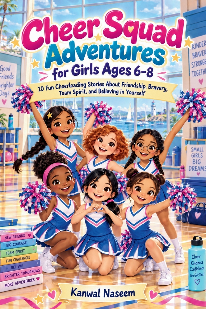 Cheer Squad Adventures for Girls Ages 6-8: 10 Fun Cheerleading Stories About Friendship, Bravery, Team Spirit, and Believing in Yourself cover