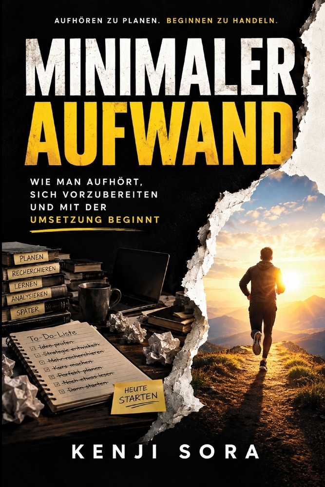 Minimaler Aufwand: Wie man aufhört, sich vorzubereiten und mit der Umsetzung beginnt cover