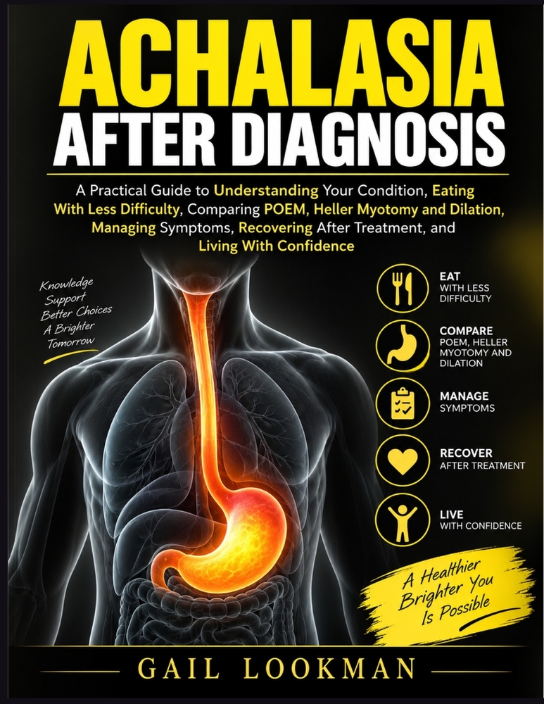 Achalasia After Diagnosis: A Practical Guide to Understanding Your Condition, Eating With Less Difficulty, Comparing POEM, Heller Myotomy and Dilation cover