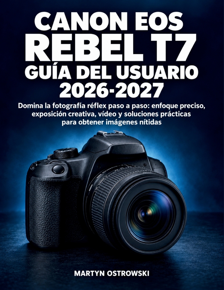 Canon EOS Rebel T7 Guía del Usuario 2026-2027: Domina la fotografía réflex paso a paso: enfoque preciso, exposición creativa, vídeo y soluciones práct cover