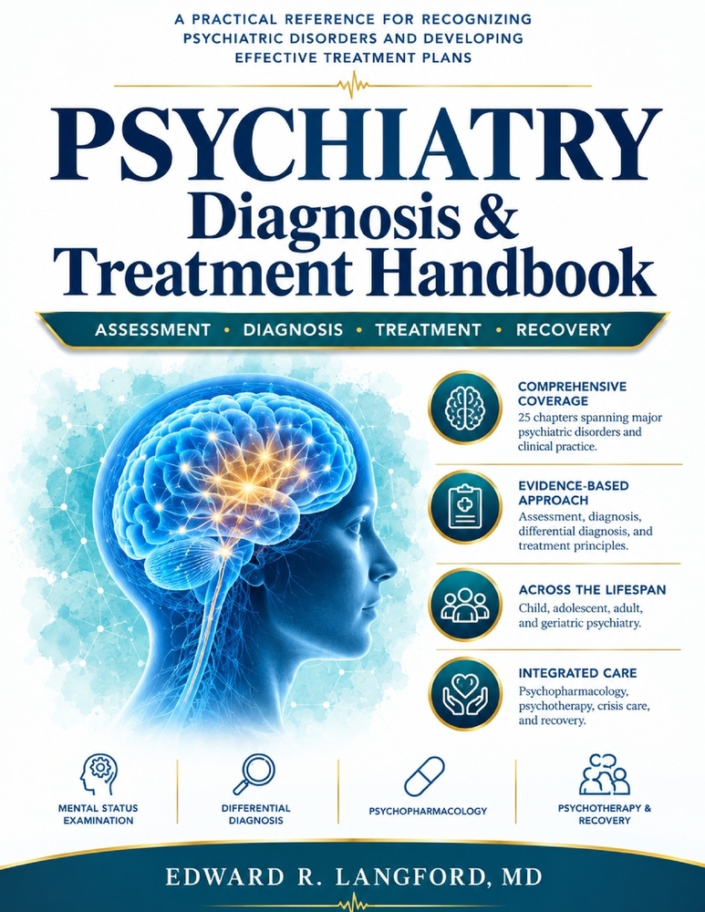 Psychiatry Diagnosis & Treatment Handbook: A Practical Reference for Recognizing Psychiatric Disorders and Developing Effective Treatment Plans cover