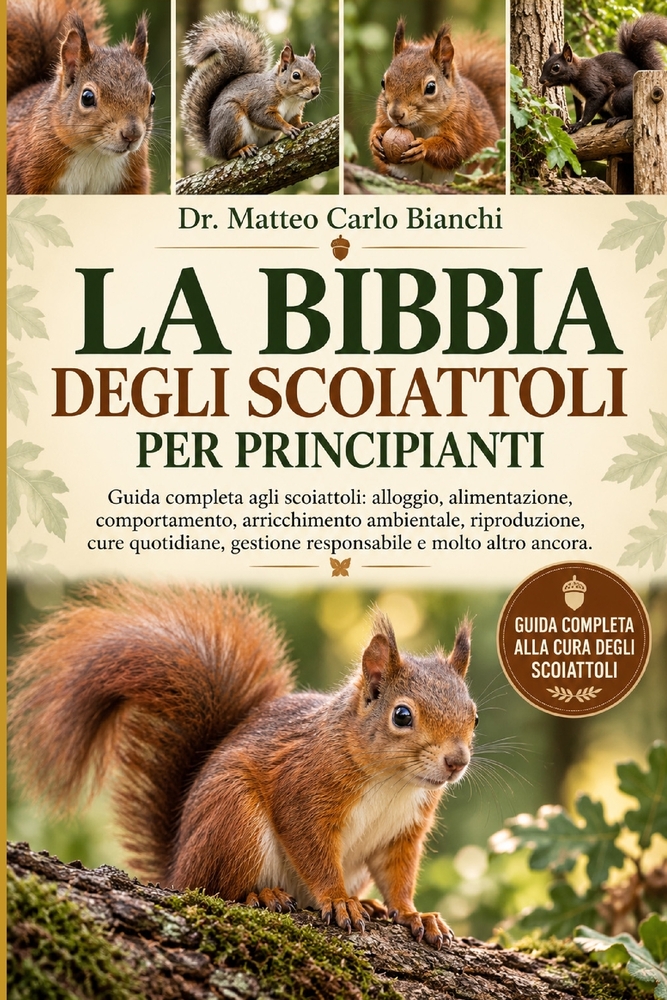 La Bibbia Degli Scoiattoli Per Principianti: Guida completa agli scoiattoli: alloggio, alimentazione, comportamento, arricchimento ambientale, riprodu cover