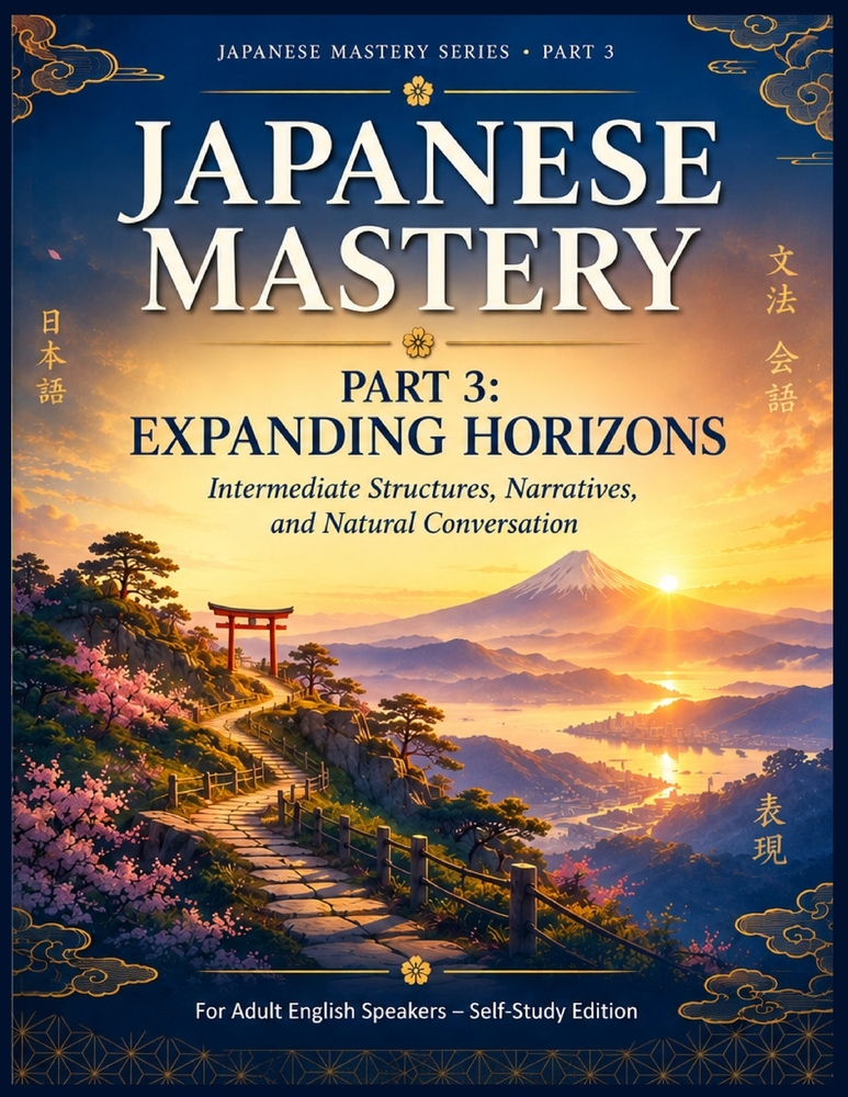 Japanese Mastery: Part 5: Mastery & Beyond - Advanced Communication, Real-World Japanese, and JLPT N2-N1 Preparation cover