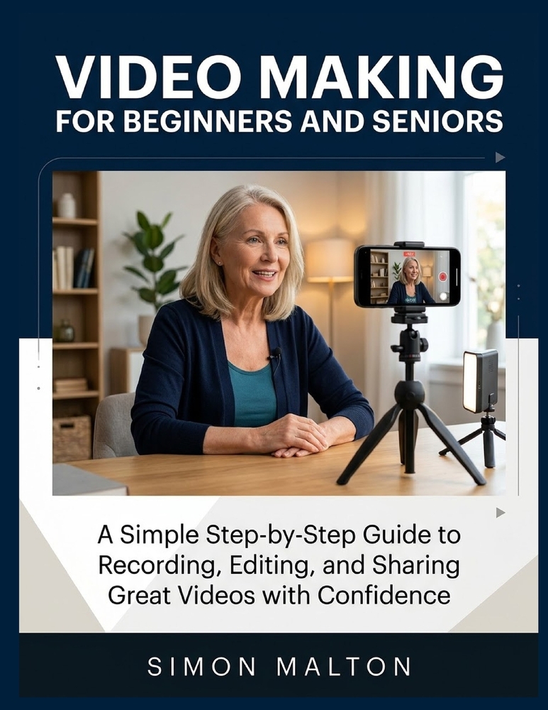 Video Making for Beginners and Seniors: A Simple Step-by-Step Guide to Recording, Editing, and Sharing Great Videos with Confidence cover