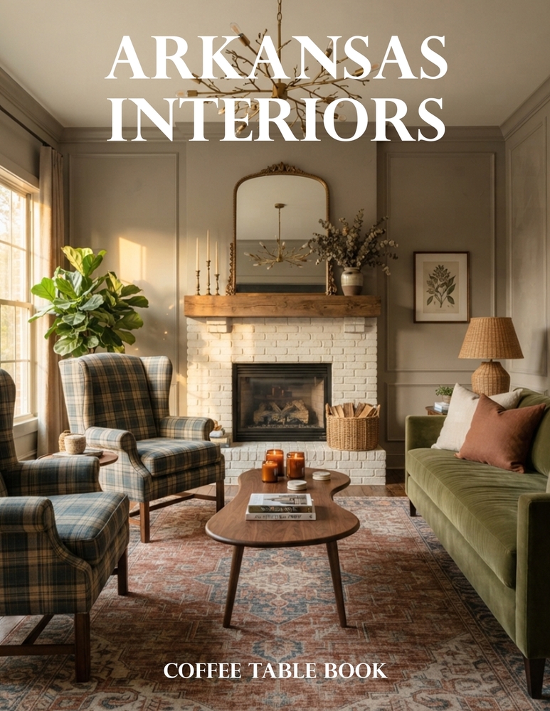 Arkansas Interiors Coffee Table Book: A Showcase of Southern Charm, Rustic Retreats, Historic Homes, and Contemporary Arkansas Living cover
