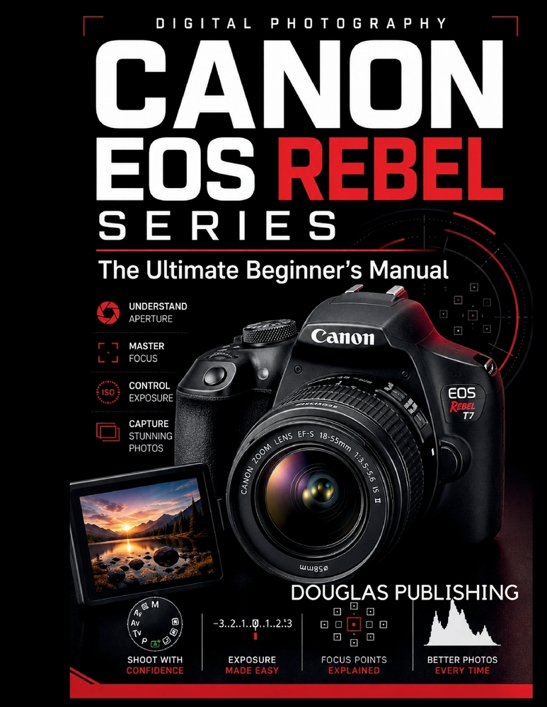 Canon EOS Rebel Series: The Ultimate Beginner's Manual: The Practical Beginner's Guide to Camera Controls, Shooting Modes, Exposure, Focus, Lighting, cover