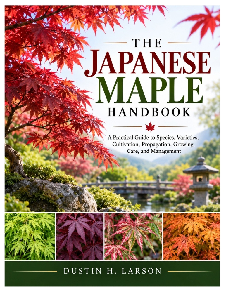 The Japanese Maple Handbook: A Practical Guide to Species, Varieties, Cultivation, Propagation, Growing, Care, and Management cover