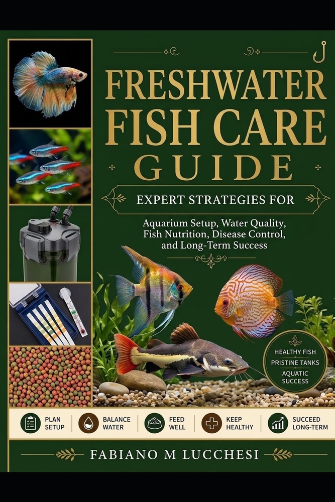 Freshwater Fish Care Guide: Expert Strategies for Aquarium Setup, Water Quality, Fish Nutrition, Disease Control, and Long-Term Success cover