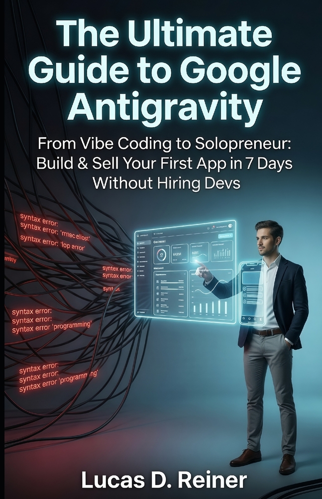 The Ultimate Guide to Google Antigravity: From Vibe Coding to Solopreneur: Build & Sell Your First App in 7 Days Without Hiring Devs cover