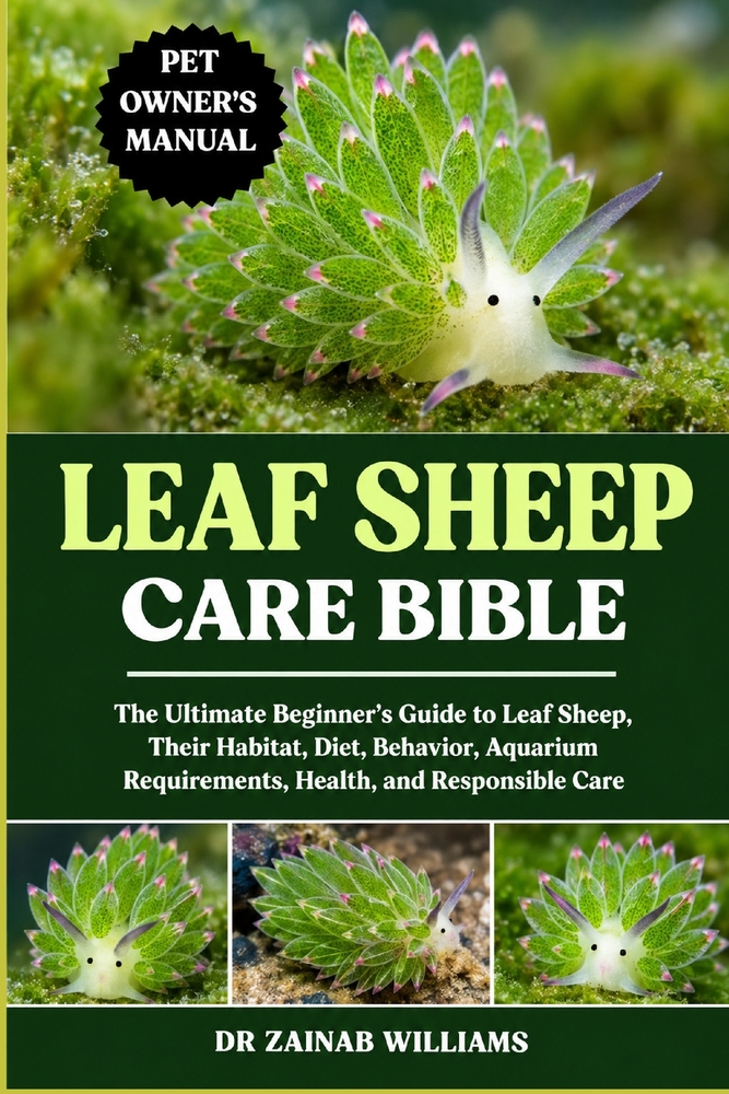 Leaf Sheep Care Bible: The Ultimate Beginner's Guide to Leaf Sheep, Their Habitat, Diet, Behavior, Aquarium Requirements, Health, and Responsible Care cover