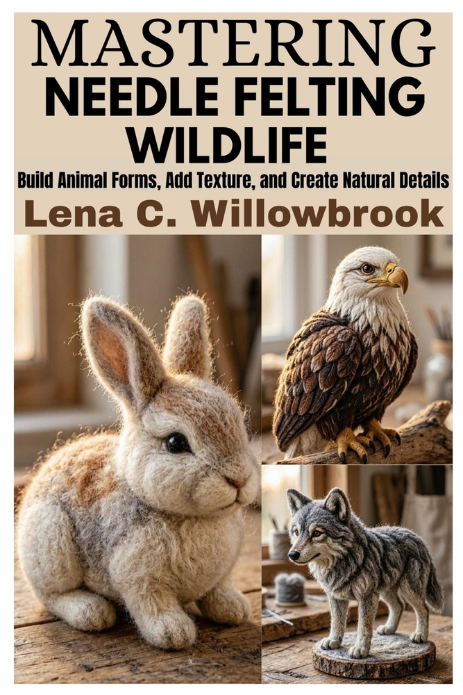 Mastering Needle Felting wildlife: Build Animal forms, Add Texture, and Create Natural Details cover