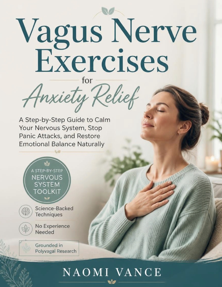 Vagus Nerve Exercises for Anxiety Relief: A Step-by-Step Guide to Calm Your Nervous System, Stop Panic Attacks, and Restore Emotional Balance Naturall cover