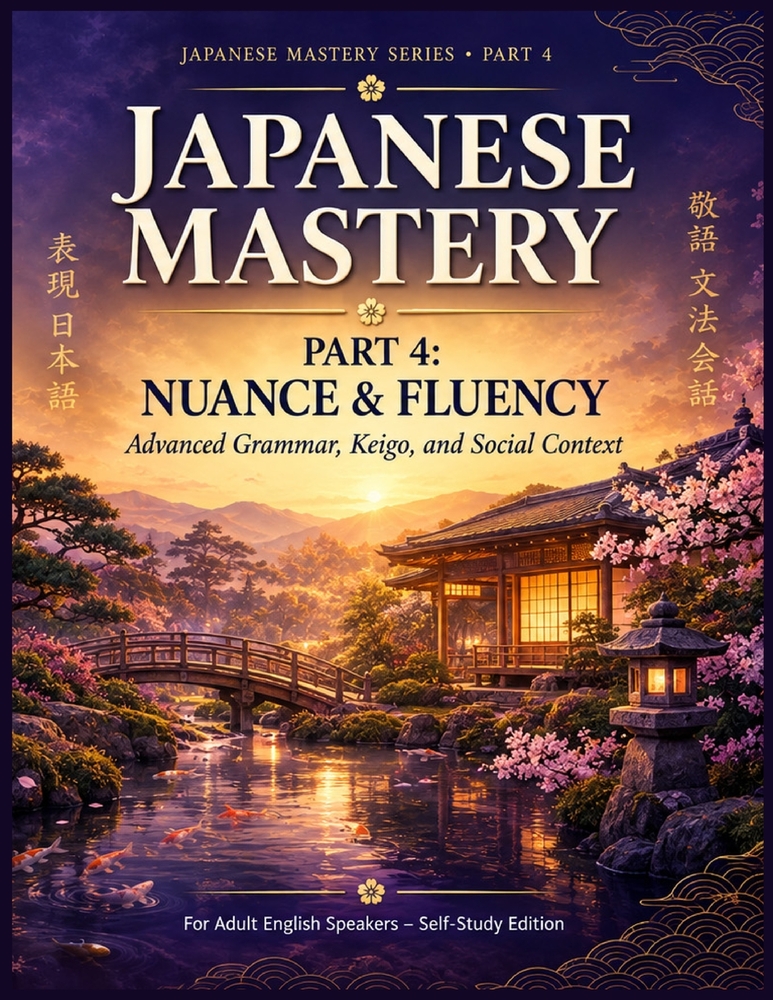 Japanese Mastery: Part 5: Mastery & Beyond - Advanced Communication, Real-World Japanese, and JLPT N2-N1 Preparation cover