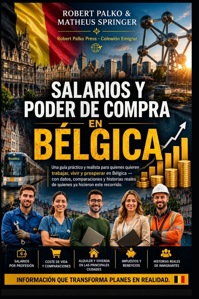 Salarios Y Poder Adquisitivo En Bélgica: Una guía práctica y realista para quienes desean trabajar, vivir y prosperar en Bélgica, con datos, comparaci cover