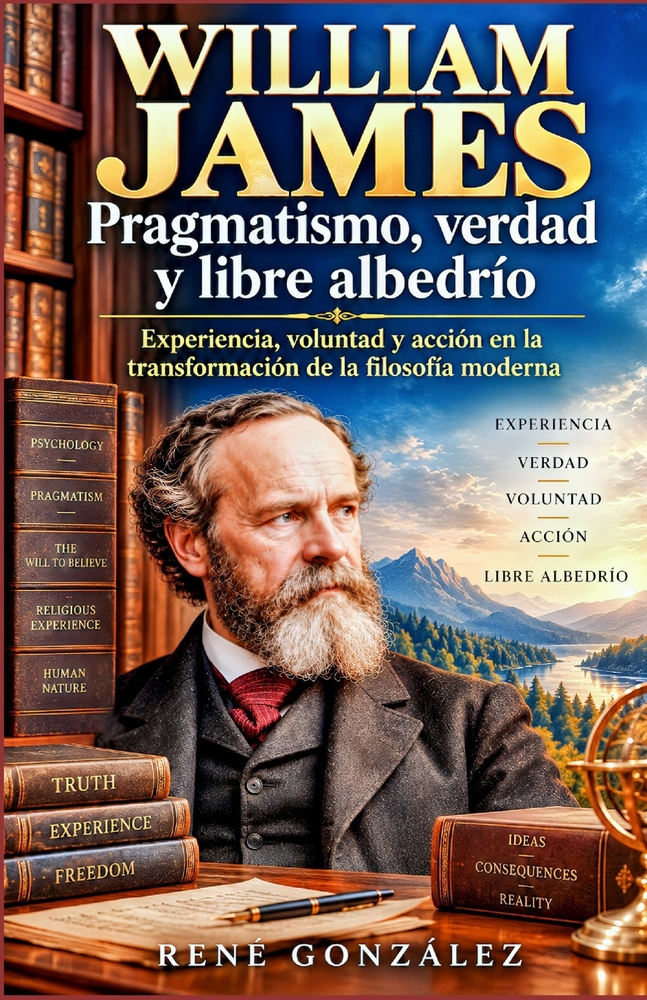 WILLIAM JAMES Pragmatismo, verdad y libre albedrío: Experiencia, voluntad y acción en la transformación de la filosofía moderna cover