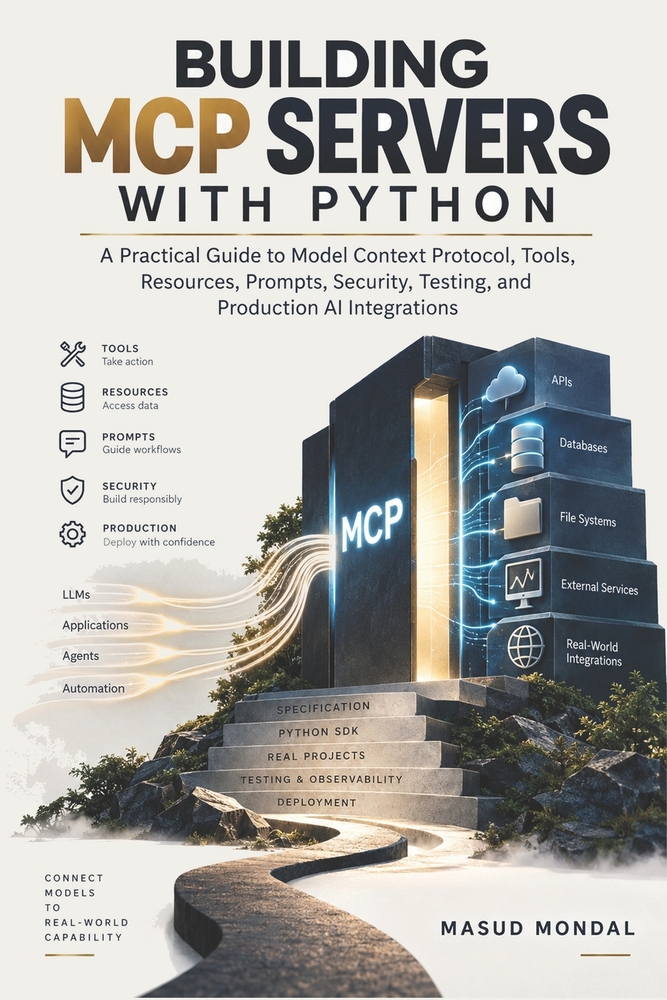 Building MCP Servers with Python: A Practical Guide to Model Context Protocol, Tools, Resources, Prompts, Security, Testing, and Production AI Integra cover