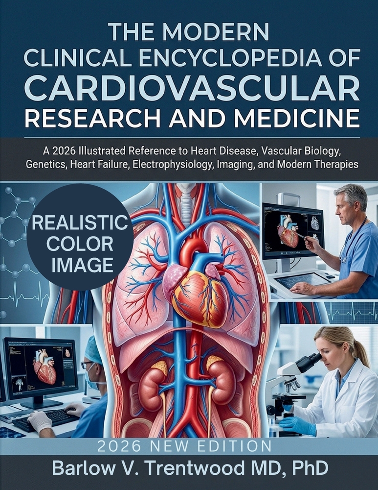 The Modern Clinical Encyclopedia of Cardiovascular Research and Medicine: A 2026 Illustrated Reference to Heart Disease, Vascular Biology, Genetics, H cover